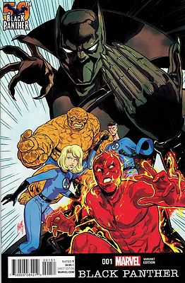 Black Panther (2016) #1 Variant (1:25) Felipe Smith 50th Anniversary Edition <BINS>