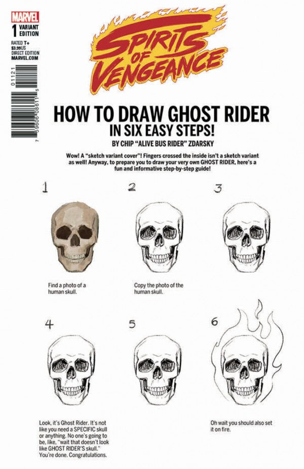 Spirits Of Vengeance (2017) #1 (Of 5) Zdarsky How To Draw Variant Legacy <BINS>