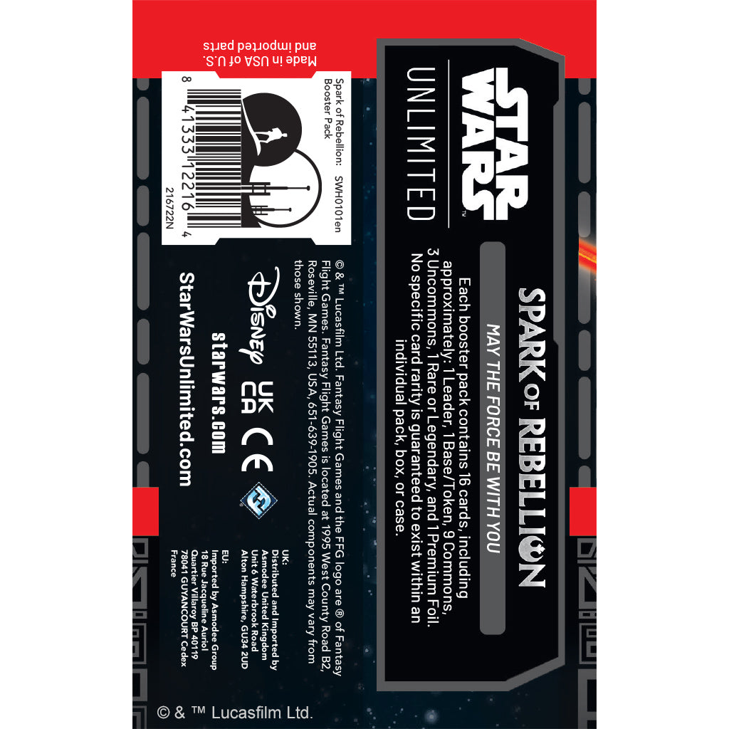 STAR WARS: UNLIMITED - SPARK OF REBELLION BOOSTERS (2024)