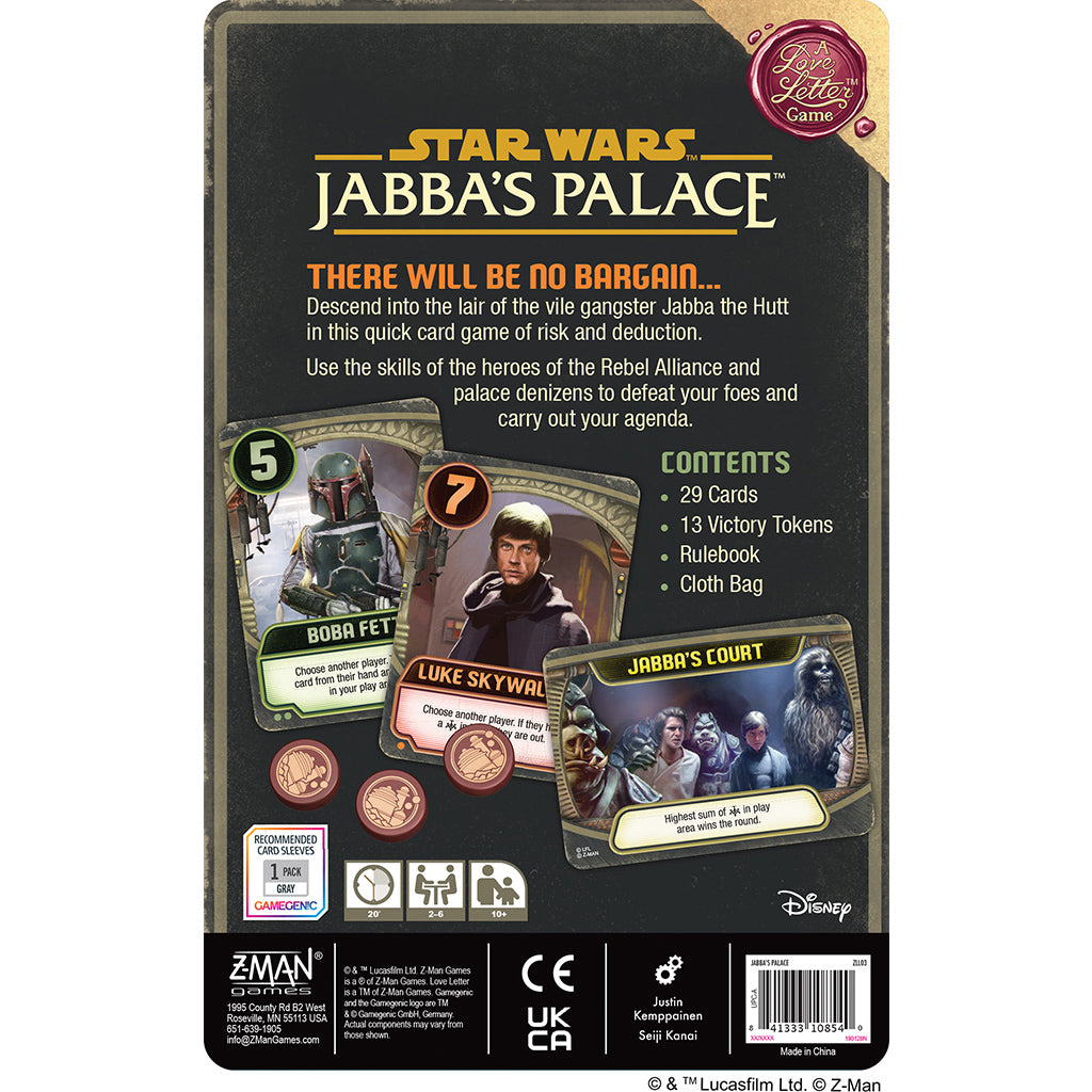 Jabba's Palace: A Love Letter Game (2022)
