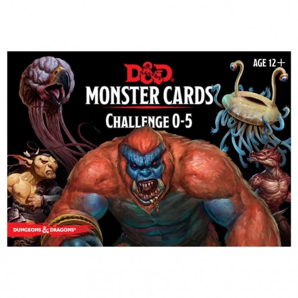 D&D Monster Cards: Challenge 0-5