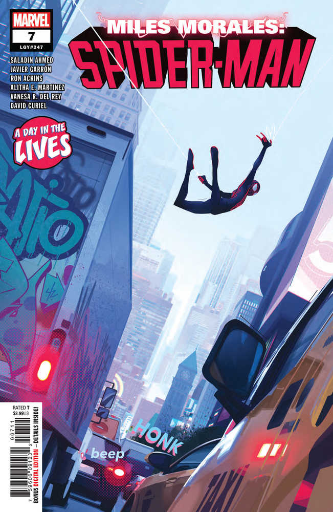 Miles Morales Spider-Man (2018) #7 1st Appearance of Quantum OXV-02