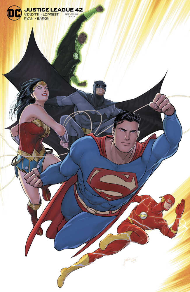 Justice League #42 Card Stock Mikel Janin Variant Edition