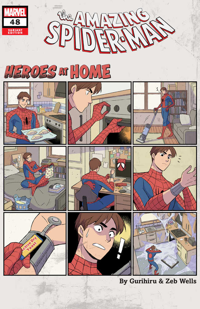 Amazing Spider-Man (2018) #48 Gurihiru Heroes At Home Variant