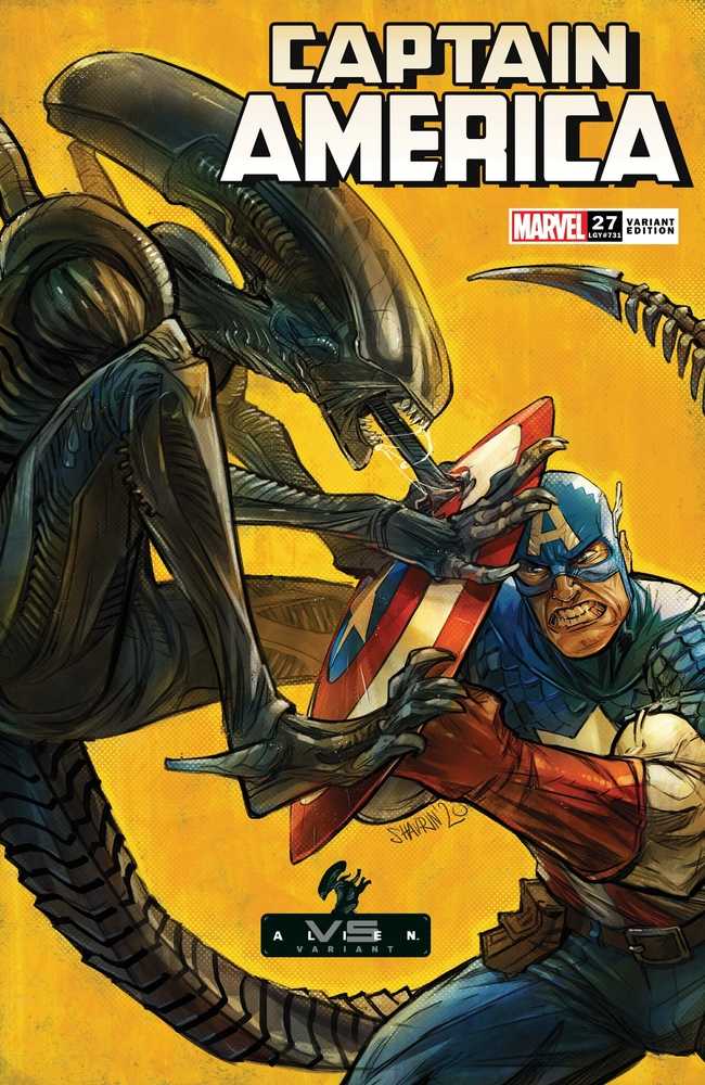 Captain America (2018) #27 Shavrin Marvel vs Alien Variant <BIB05>