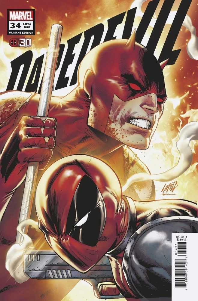 Daredevil (2019) #34 Liefeld Deadpool 30th Variant