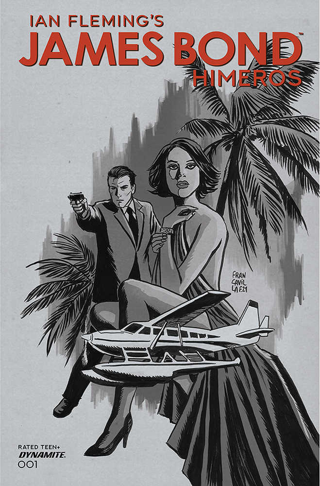 James Bond Himeros #1 Cover D 10 Copy Variant Edition Francavilla Black & White