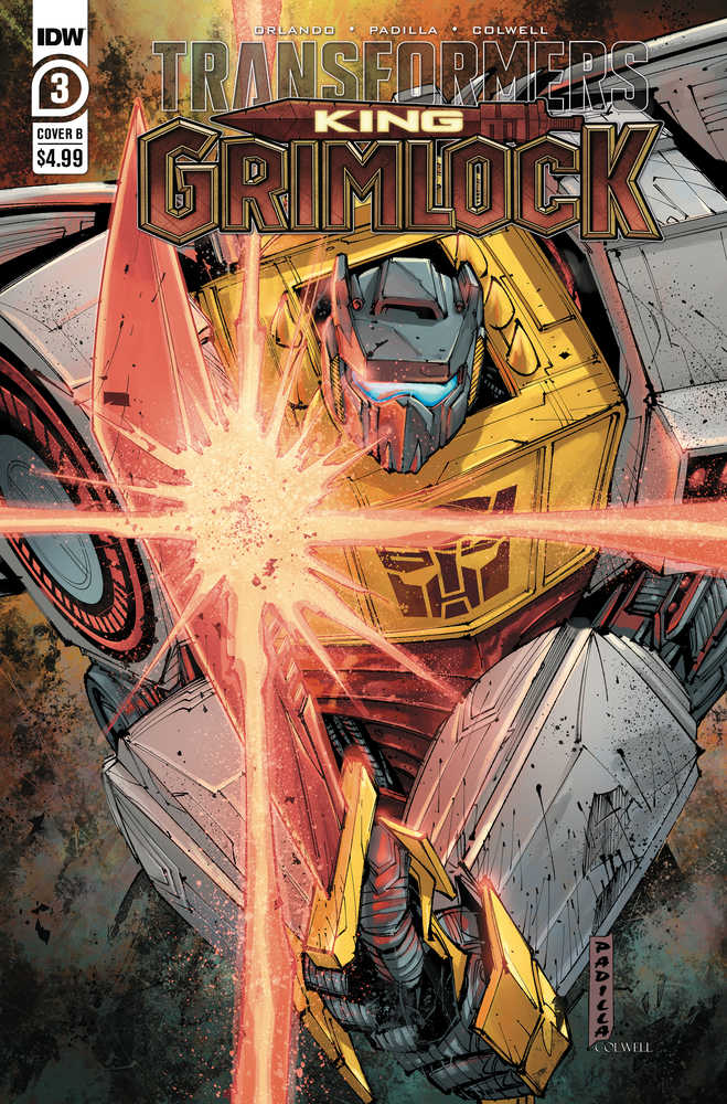 Transformers King Grimlock #3 (Of 5) Cover B Padilla
