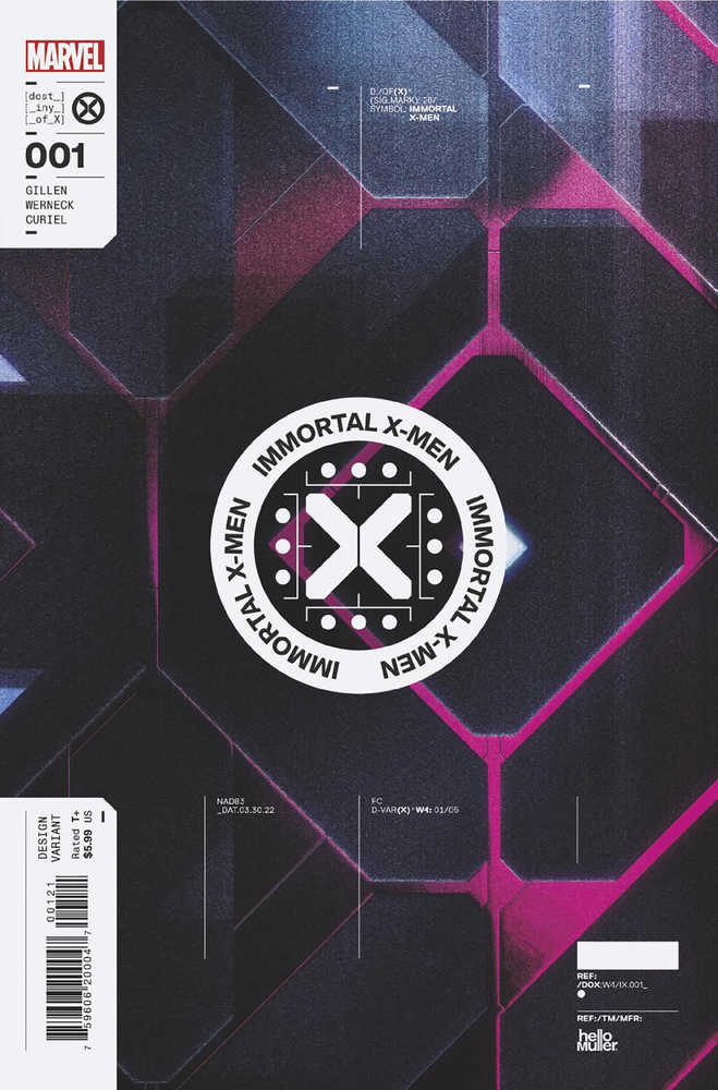 Immortal X-Men #1 Muller Design (1:10) Variant