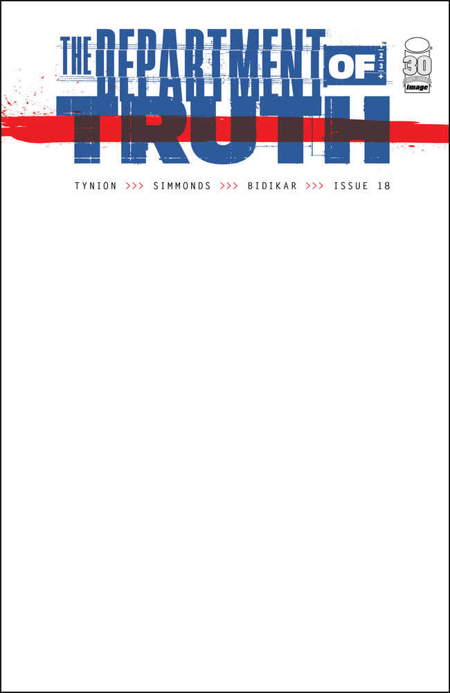 Department Of Truth #18 Cover B Blank Cover (Mature) <BINS>