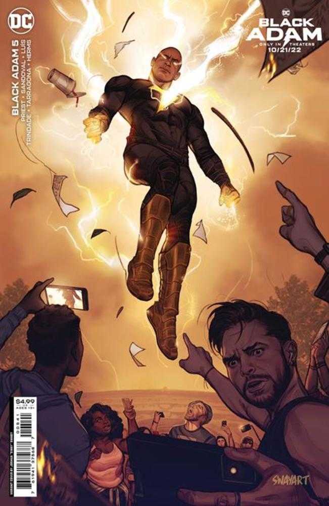 Black Adam (2022) #5 (of 12) Cover D Joshua Sway Swaby Black Adam Movie Card Stock Variant