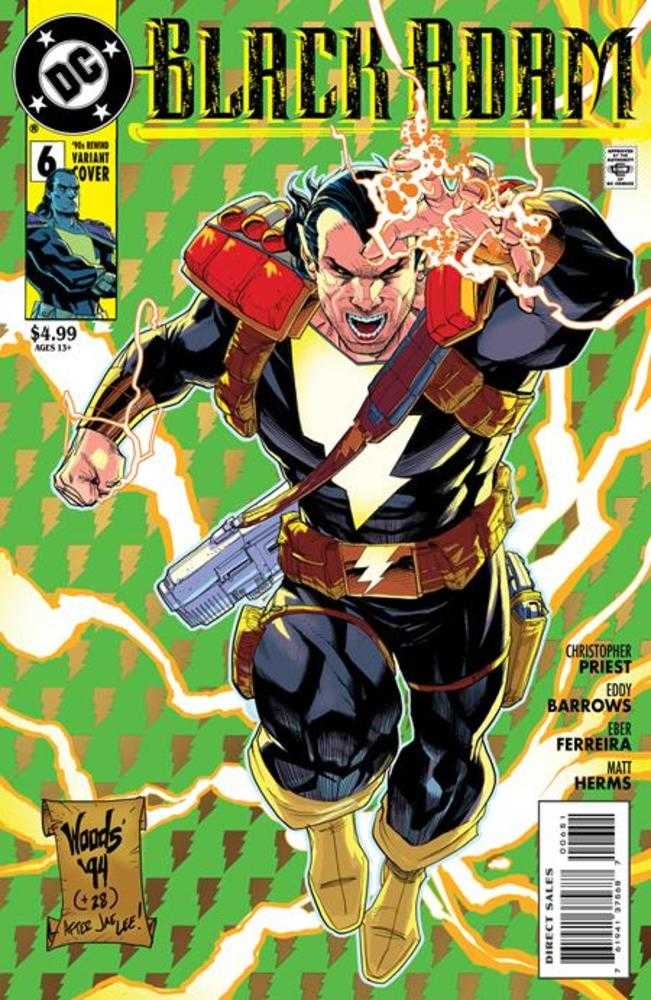 Black Adam (2022) #6 (of 12) Cover D Pete Woods 90s Cover Month Card Stock Variant