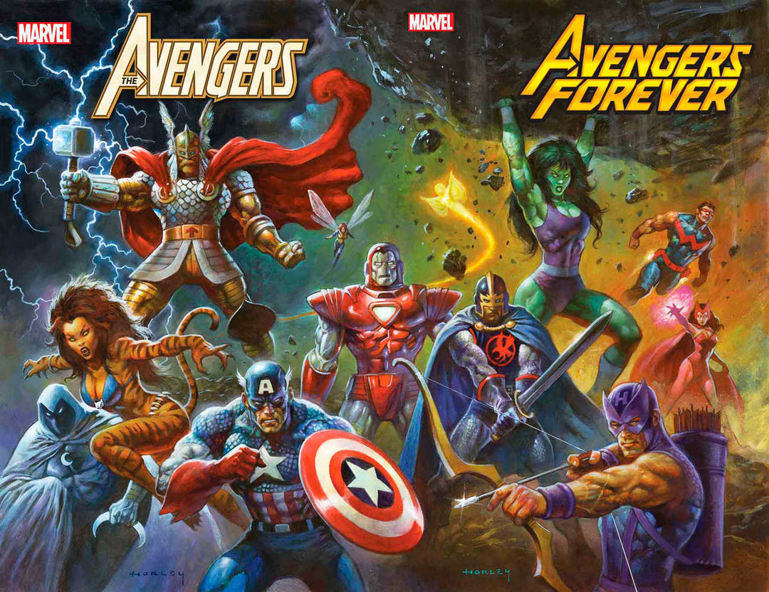 Avengers (2018) #64 Horley 80s Avengers Assemble Connect Variant