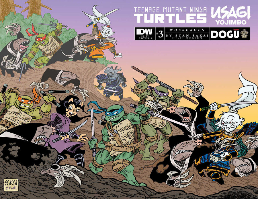 Teenage Mutant Ninja Turtles Usagi Yojimbo Wherewhen #2 1:10 Myer Variant  VF/NM – Ultimate Comics