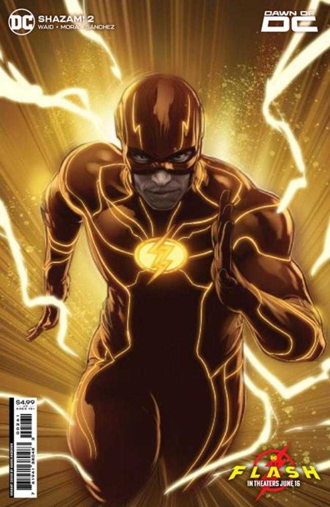 Shazam (2023) #2 Cover D Kaare Andrews The Flash Movie Card Stock Variant
