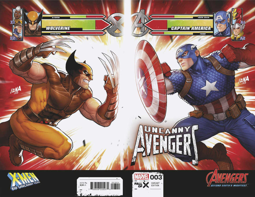 Uncanny Avengers (2023) #3 David Nakayama Wraparound X-Men 60th Variant [Fall of X]