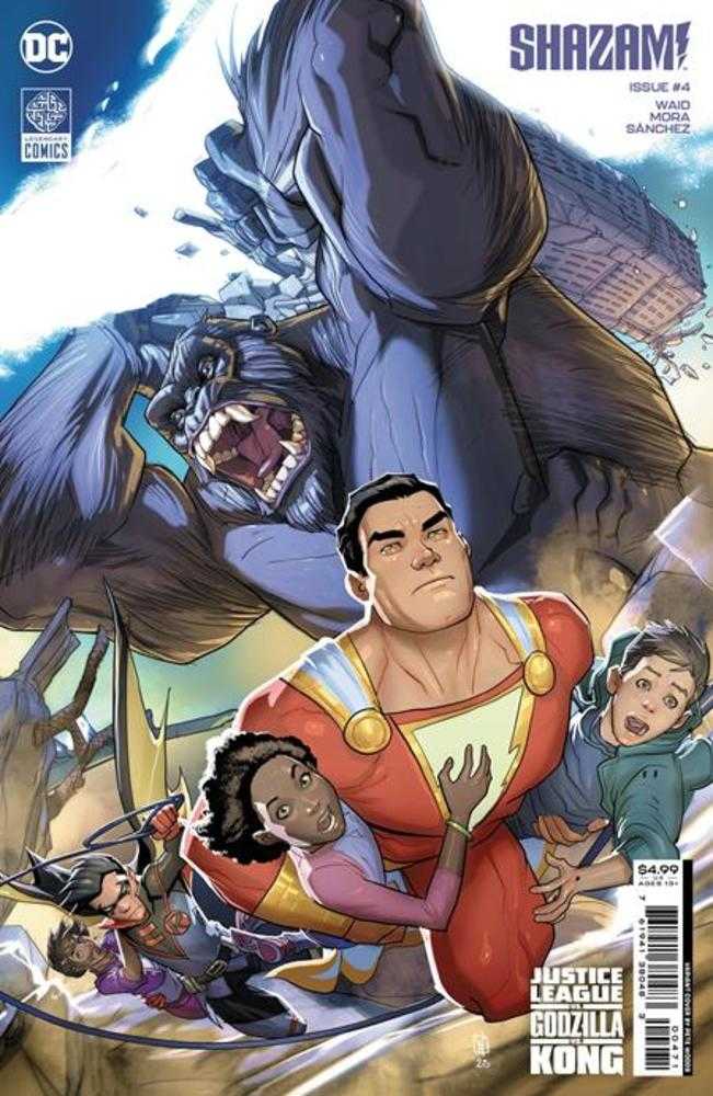 Shazam (2023) #4 Cover G  Pete Woods Connecting Justice League vs Godzilla vs Kong Card Stock Variant