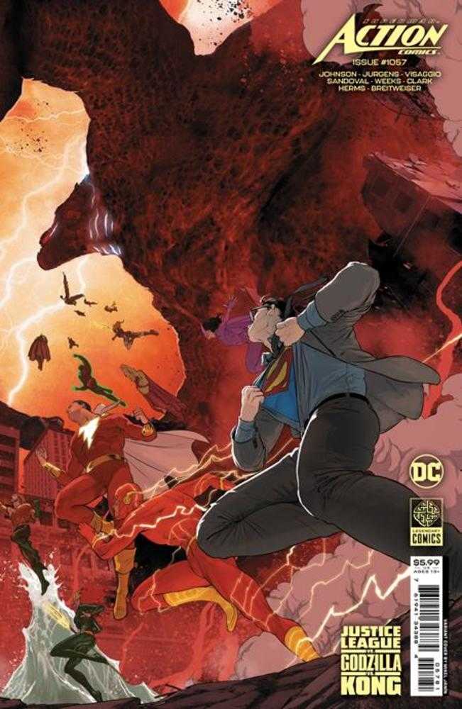 Action Comics #1057 Cover F Mikel Janin Justice League vs Godzilla vs Kong Card Stock Variant <BINS>