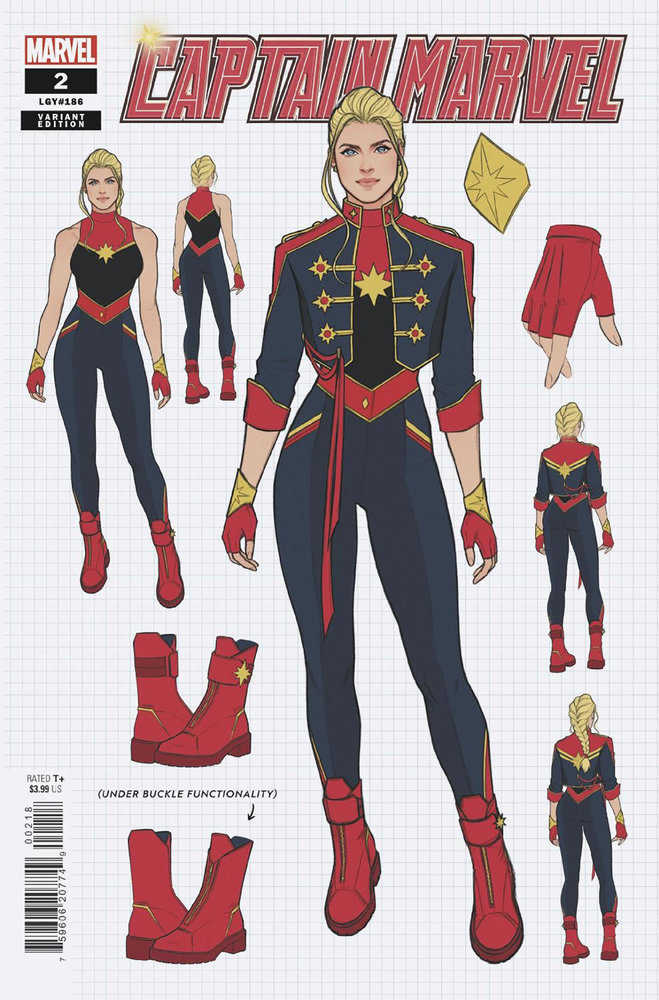 Captain Marvel (2023) #2 Variant (1:10) Jen Bartel Design Edition