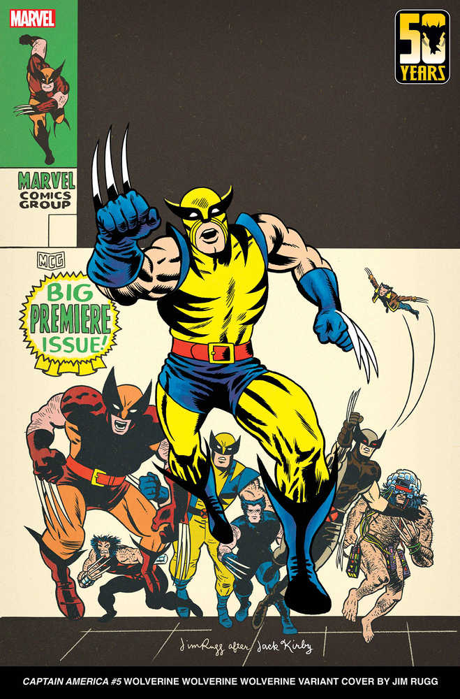 Captain America (2023) #5 Rugg Wolverine Wolverine Wolverine Variant