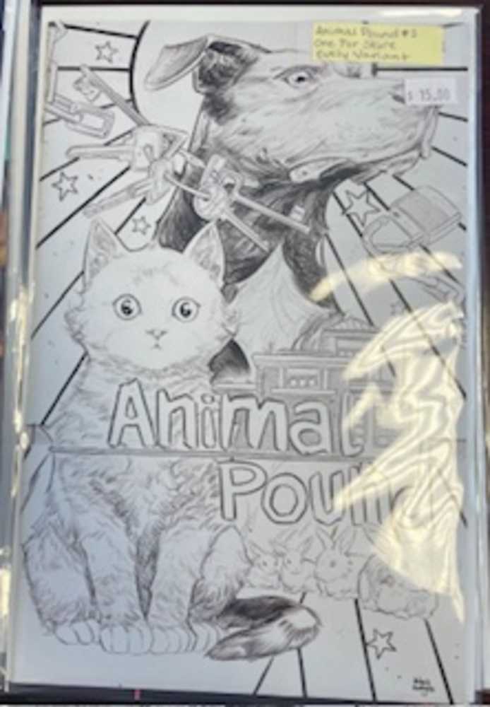 Animal Pound #2 (Of 5) Cover E Bilquis Evely B&W Unlockable (Mature) - (One Per Store)