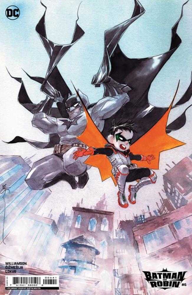 Batman And Robin (2023) #6 Cover D (1:25) Dustin Nguyen Card Stock Variant