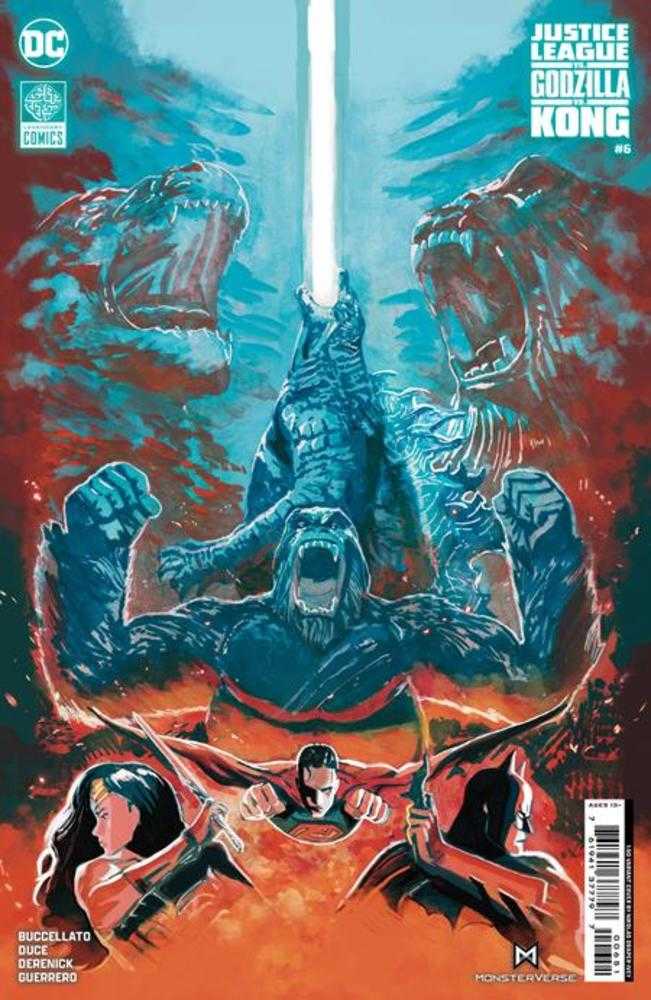 Justice League vs Godzilla vs Kong #6 (Of 7) Cover E (1:50) Nikolas Draper-Ivey Card Stock Variant