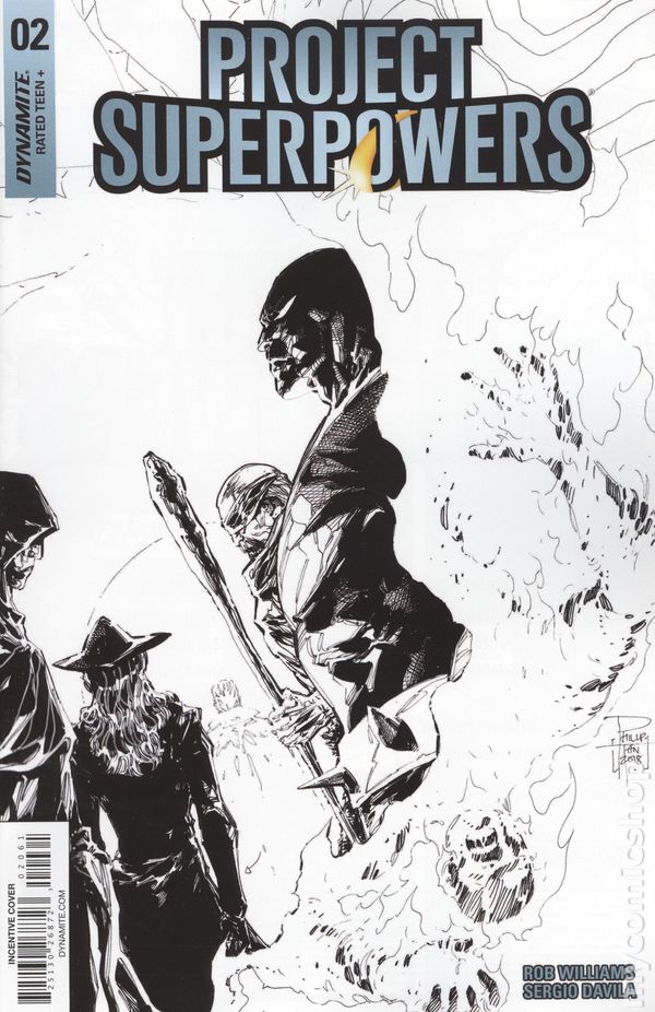 Project Superpowers #2 10 Copy Tan Black & White Variant Edition