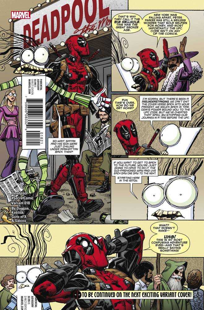 Deadpool (2016) #18 Koblish Secret Comic Variant <BINS>