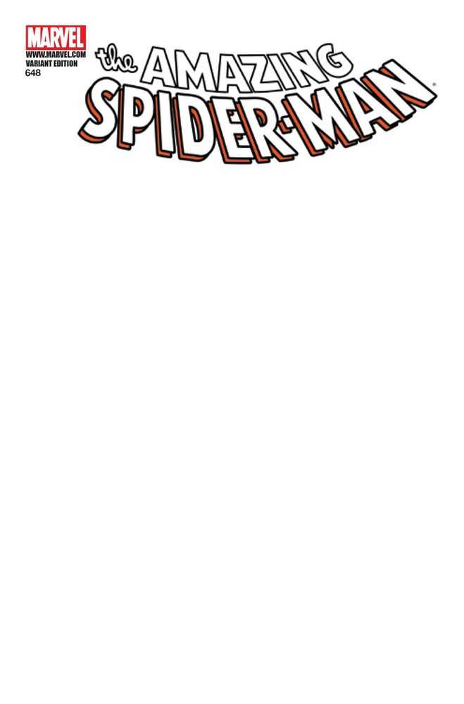Amazing Spider-Man (1963) #648 Blank Cover <BINS>