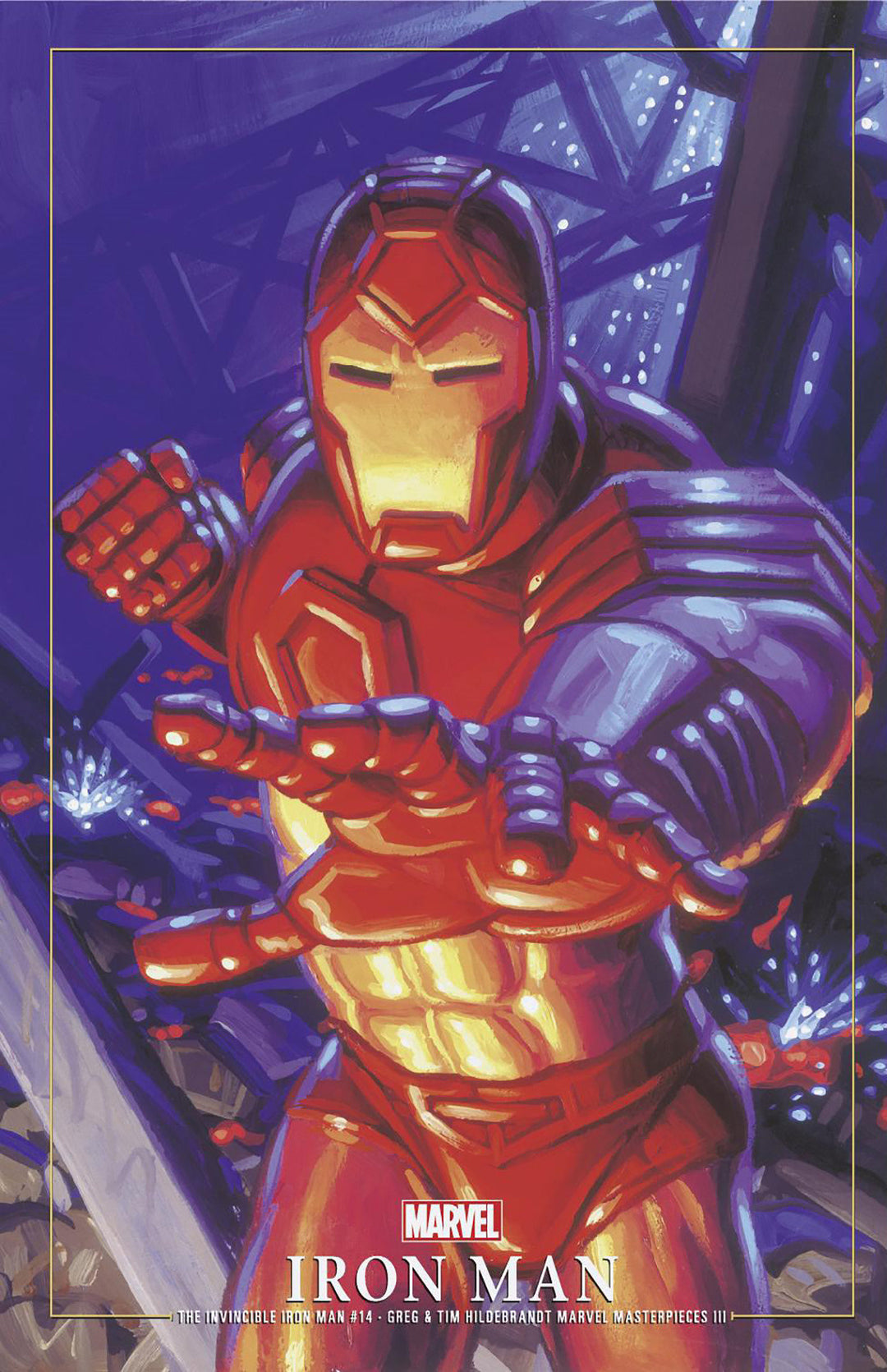 Invincible Iron Man (2023) #14 Greg And Tim Hildebrandt Iron Man Marvel Masterpieces III Variant [Fall of X]