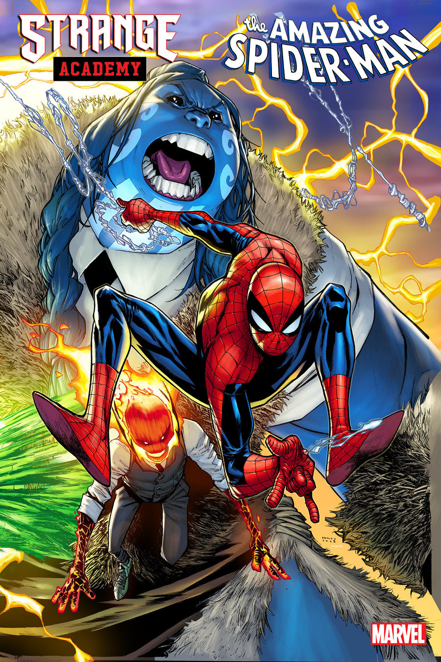 AMAZING SPIDER-MAN #5 & MILES MORALES #39 (PEACH MOMOKO CONNECTING SET) ~  Marvel
