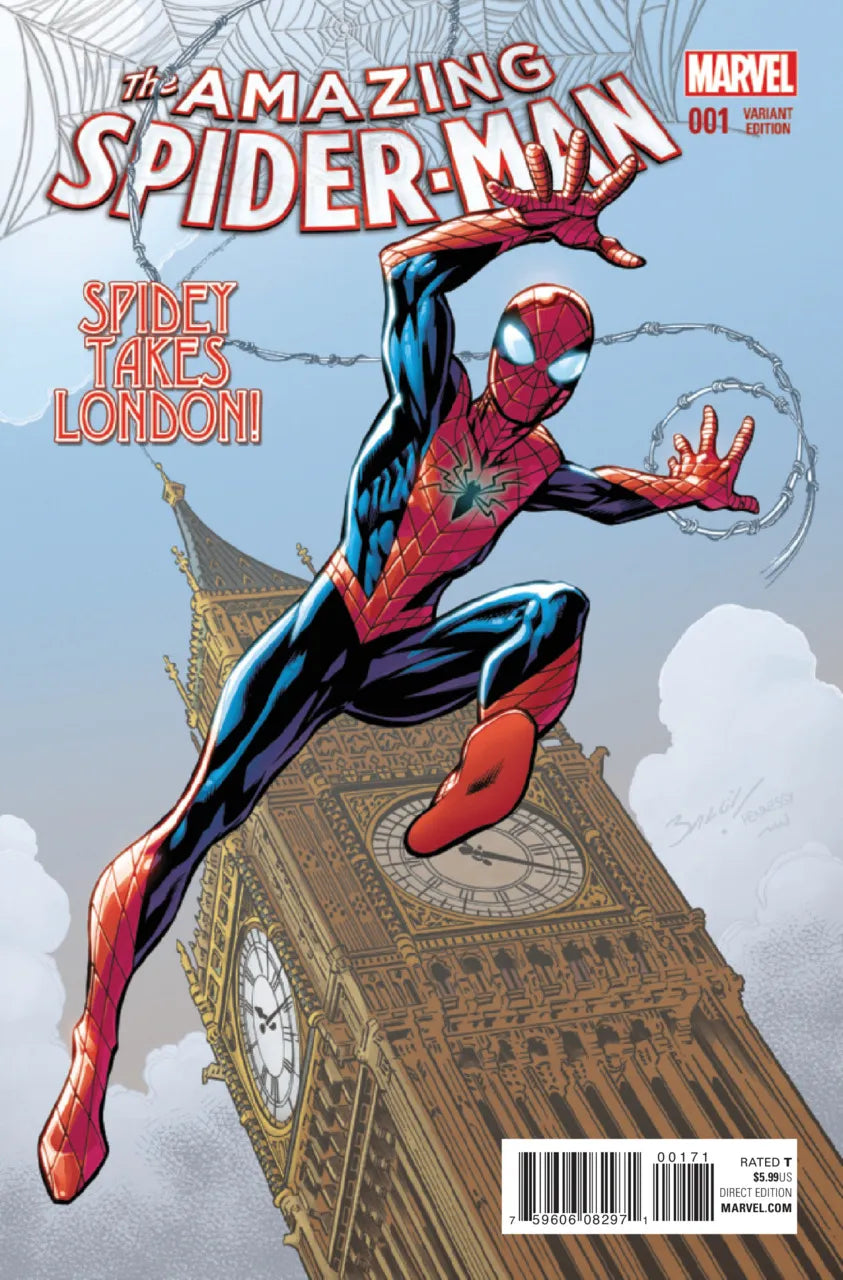 Amazing Spider-Man (2015) #1 Variant (1:25) Bagley Edition VF <OFC>