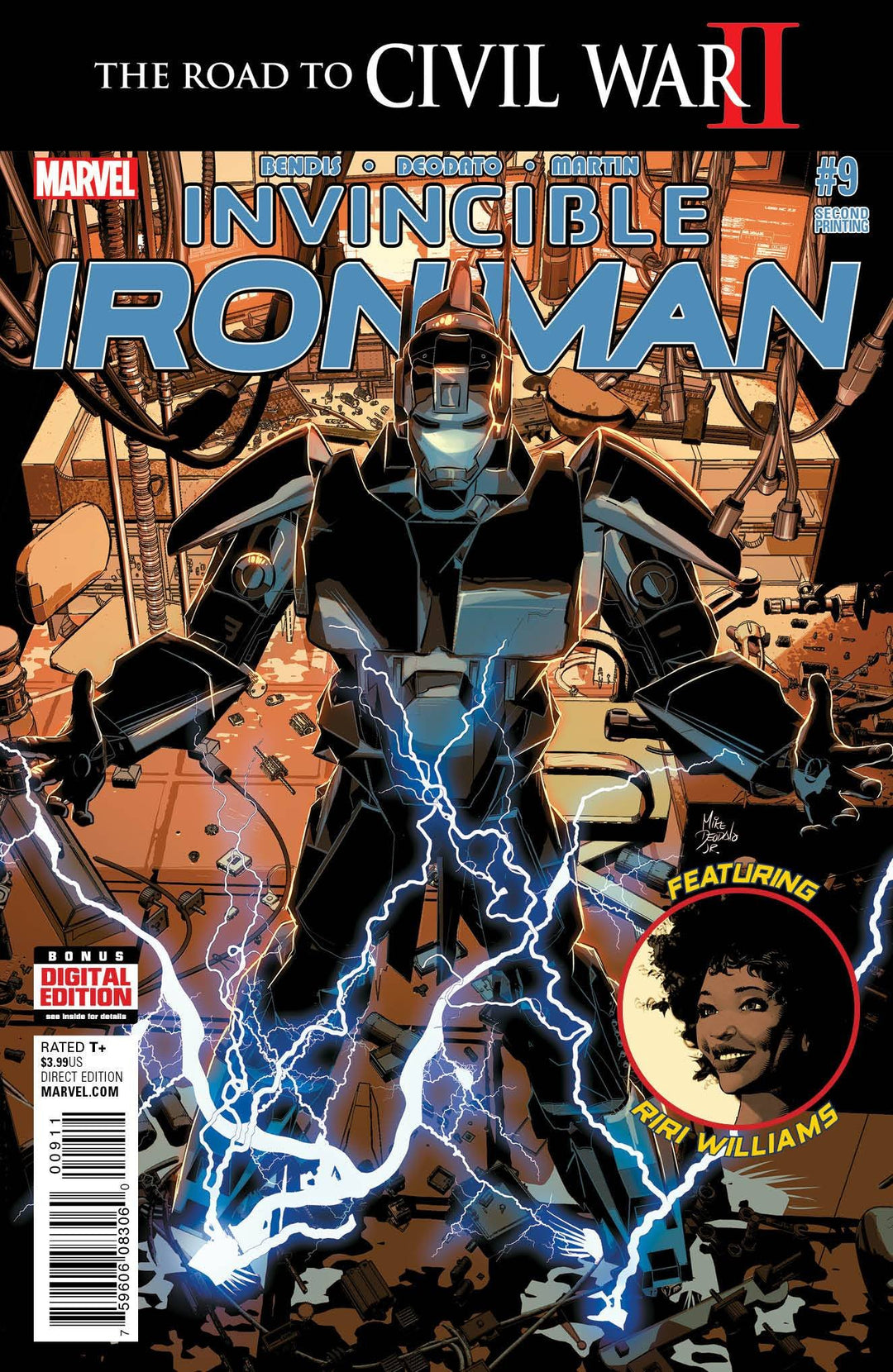 Invincible Iron Man (2015) #9 (2nd Printing) Riri Williams