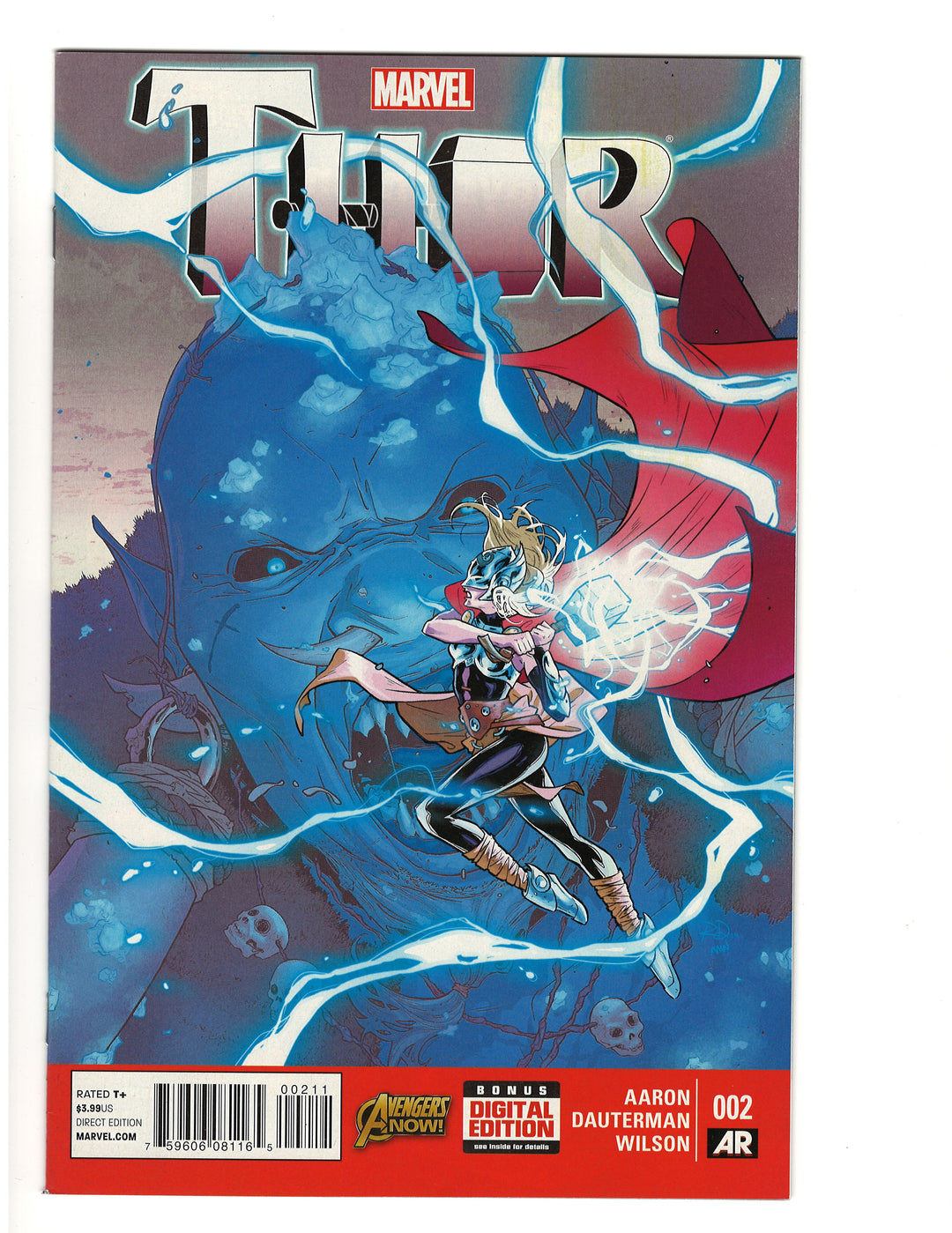 Thor (2015) #2 1st Printing - The 1st Full Appearance of the New Mighty Thor (Later to be Revealed as Jane Foster) OXV-01