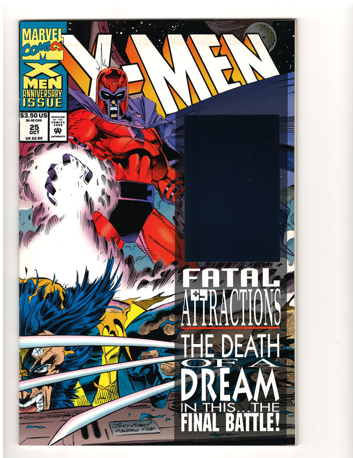 X-Men (1991) #25 [Fatal Attractions] Hologram Cover - Magneto Rips Out Wolverine's Adamantium OXV-01