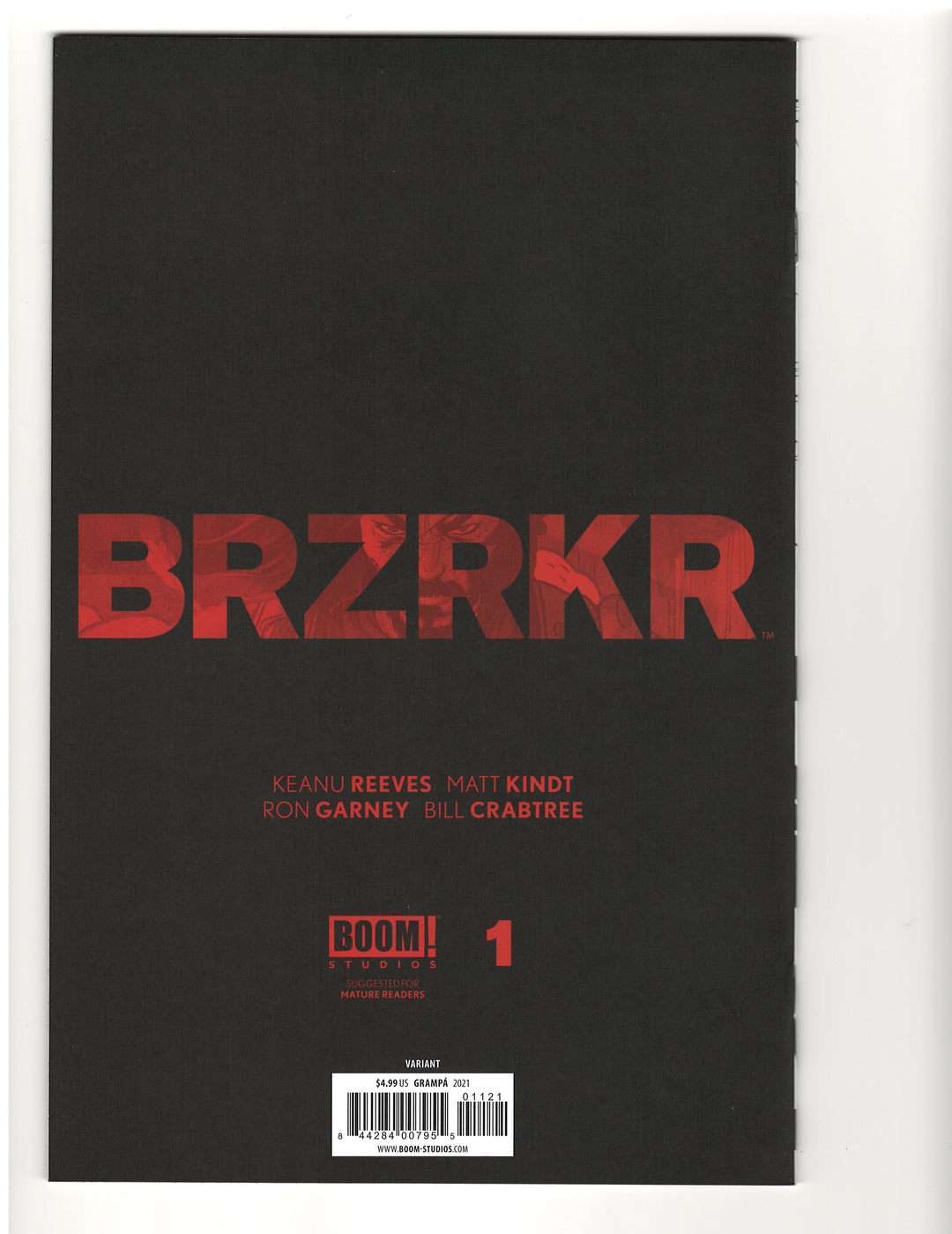 BRZRKR (Berzerker) #1 Cover L (1:100) Grampa Black & White Virgin Variant Edition (Mature)