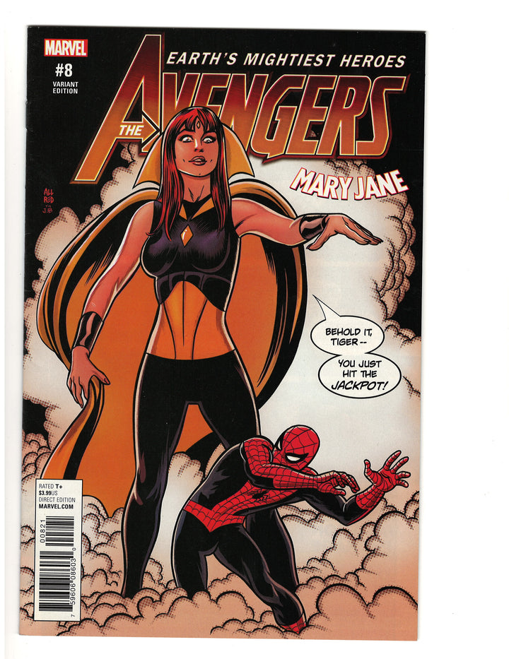 Avengers (2018) #8 All Red Mary Jane Variant - Mary Jane depicted as Vision (homage to Avengers #57)