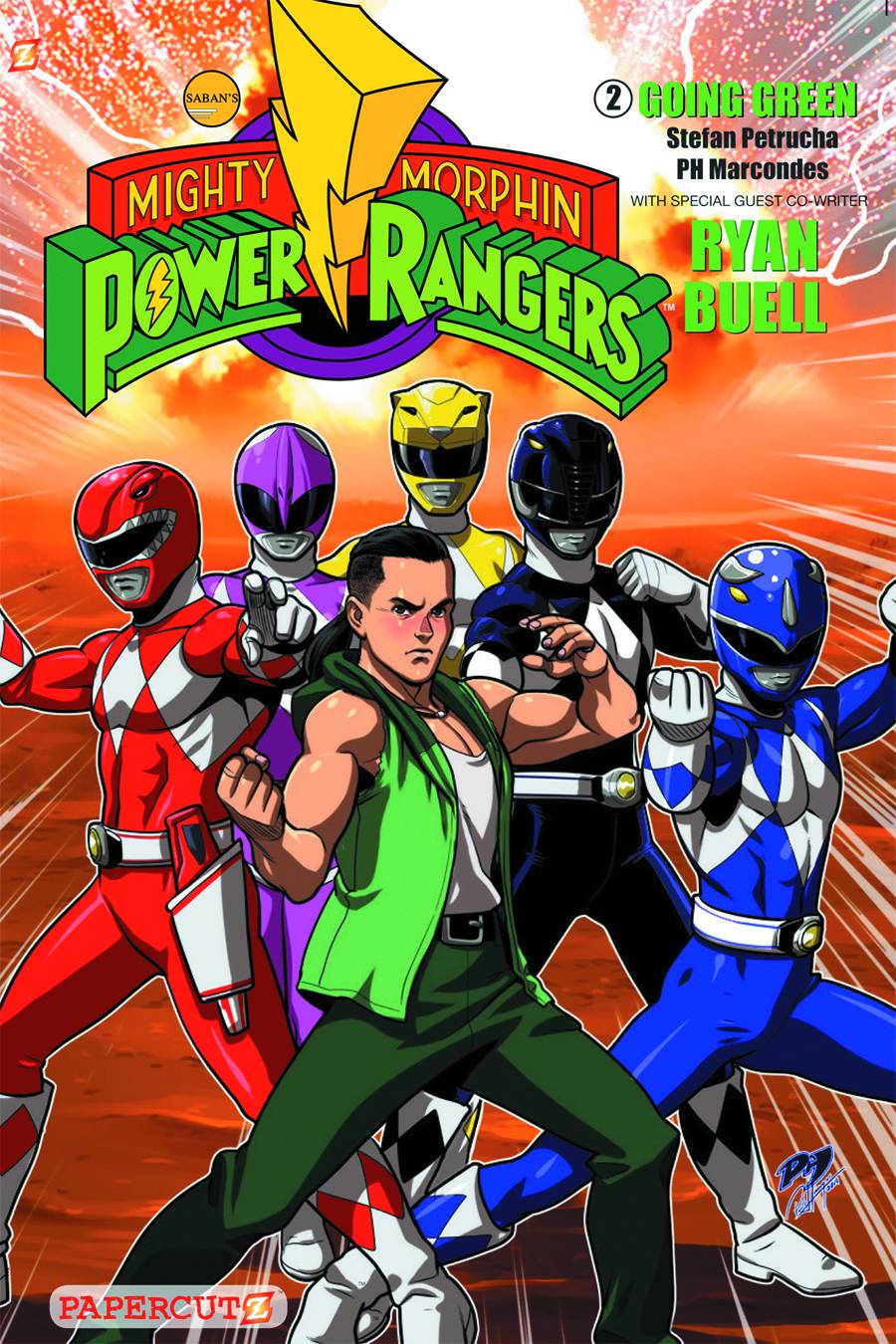 Mighty Morphin Power Rangers Graphic Novel Volume 02 Going Green