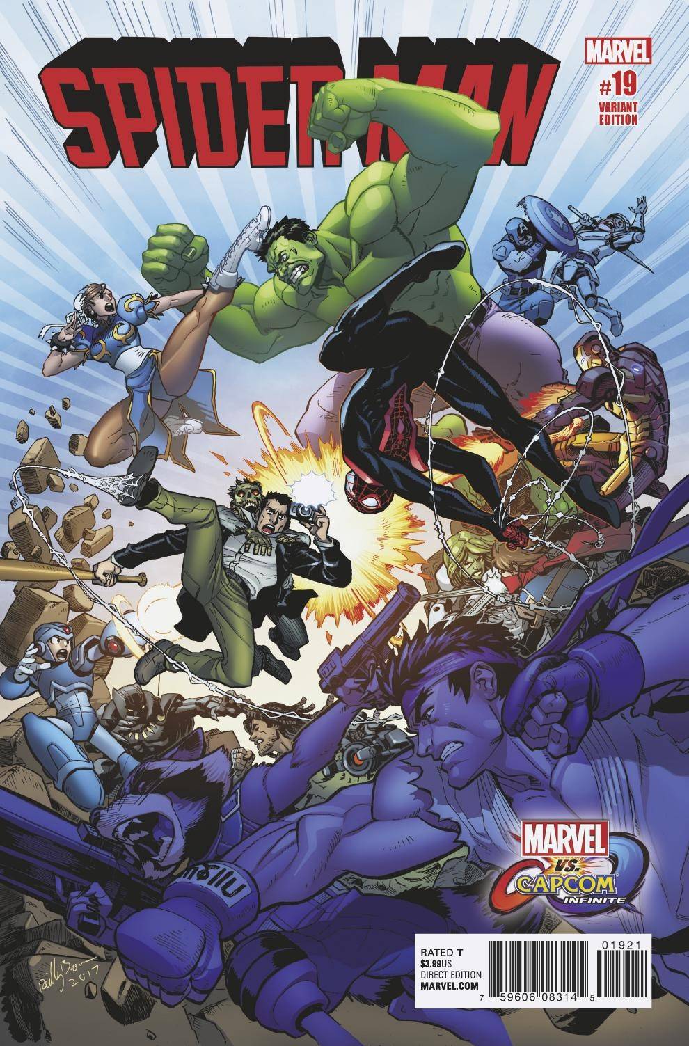 Spider-Man (2016) #19 Marvel vs Capcom Variant