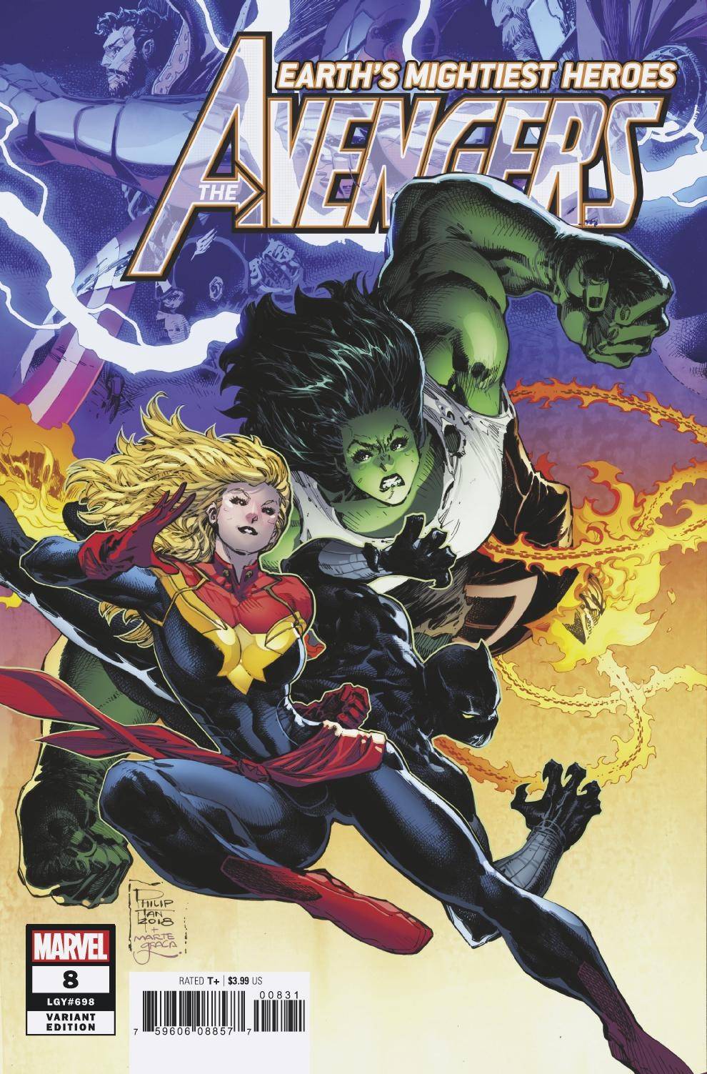 Avengers (2018) #8 1:25 Tan Variant