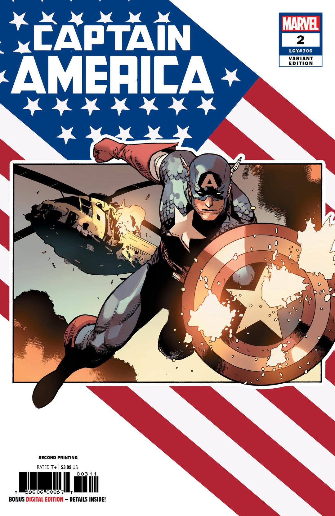 Captain America (2018) #2 2nd Printing <BIB05>