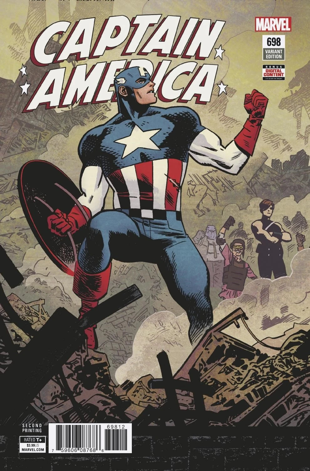 Captain America (2017) #698 2nd Printing <BINS>