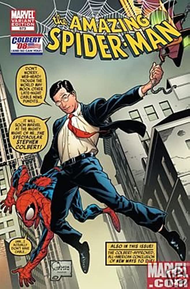 Amazing Spider-Man (1963) #573 Steven Colbert Variant OXV-02