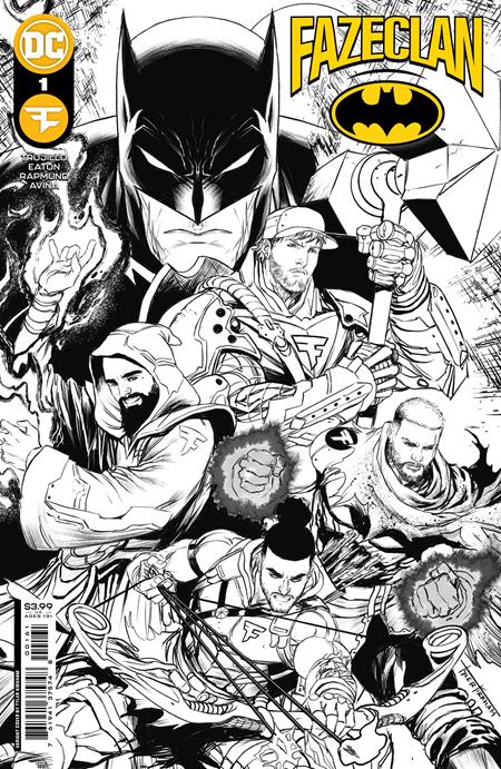 Batman Faze Clan #1 (One Shot) Cover F Inc (1:25) Tyler Kirkham Black & White Var <BINS> <YS10>