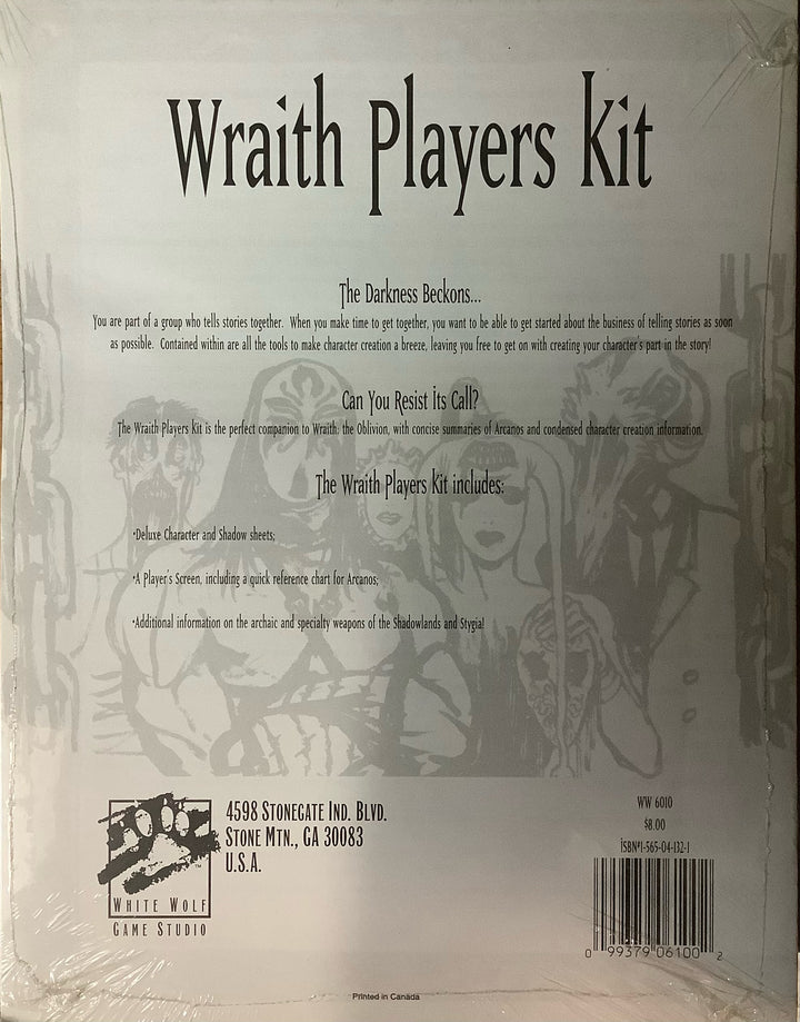 Wraith: The Oblivion Character Kit (1994) Sealed