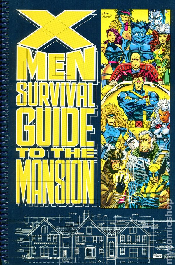 X-Men Survival Guide to the Mansion (1993 Marvel)